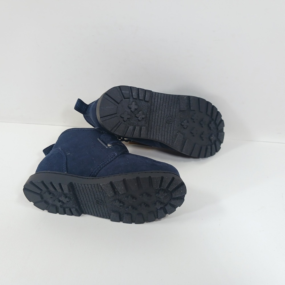 Cat & Jack Magnus Toddler Boys Navy Blue Faux Suede Chukka Boots Size 9 NWT - Picture 7 of 8